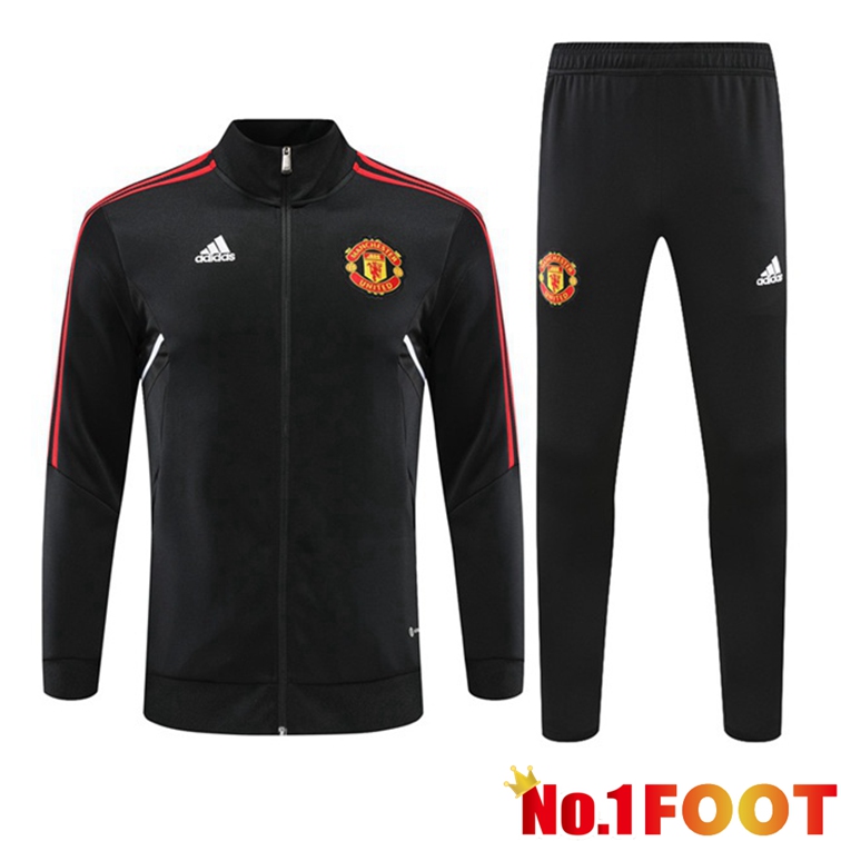 Manchester United Training Jacket Suit Black 2022-2023