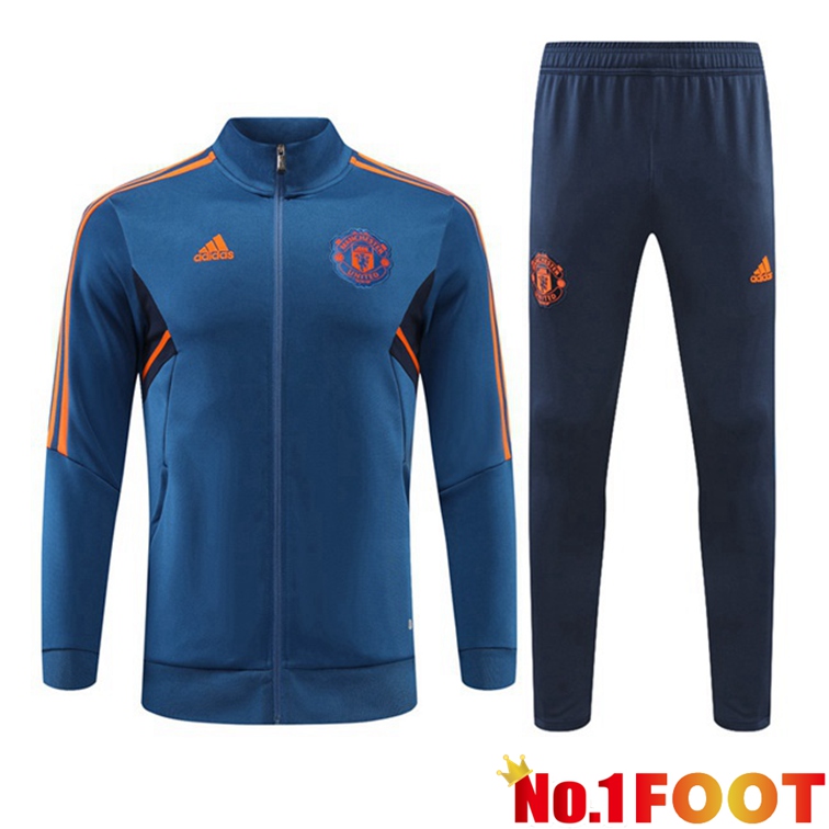 Manchester United Training Jacket Suit Blue 2022-2023