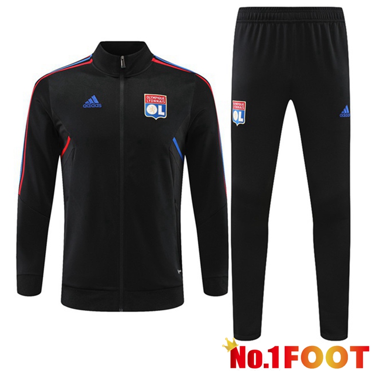 Olympique Lyon Training Jacket Suit Black 2022-2023