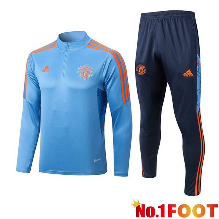 Manchester United Training Tracksuit Blue 2022-2023