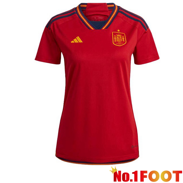 Spain Women Football Jerseys Home Red 2022-2023