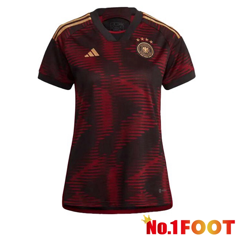 Germany Women Football Jerseys Away Black 2022-2023