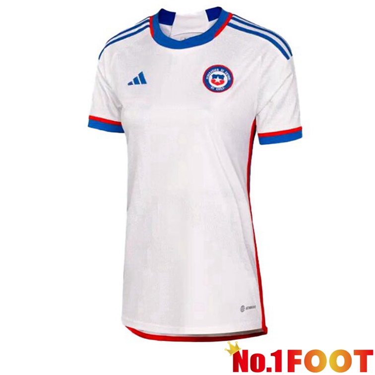 Chile Women Football Jerseys Away White 2022-2023