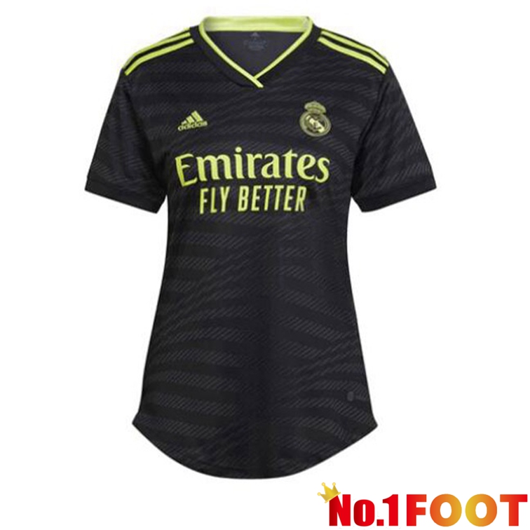 Real Madrid Women Football Jerseys Third Black 2022-2023