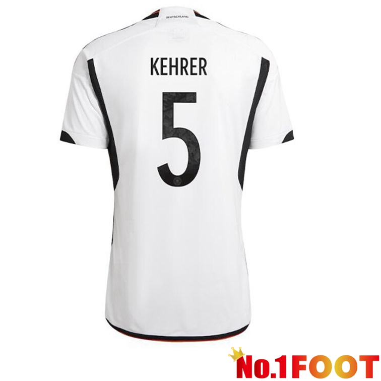 Germany (KEHRER 5) Football Jerseys Home Black White World Cup 2022