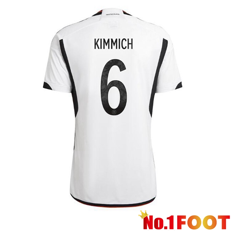 Germany (KIMMICH 6) Football Jerseys Home Black White World Cup 2022