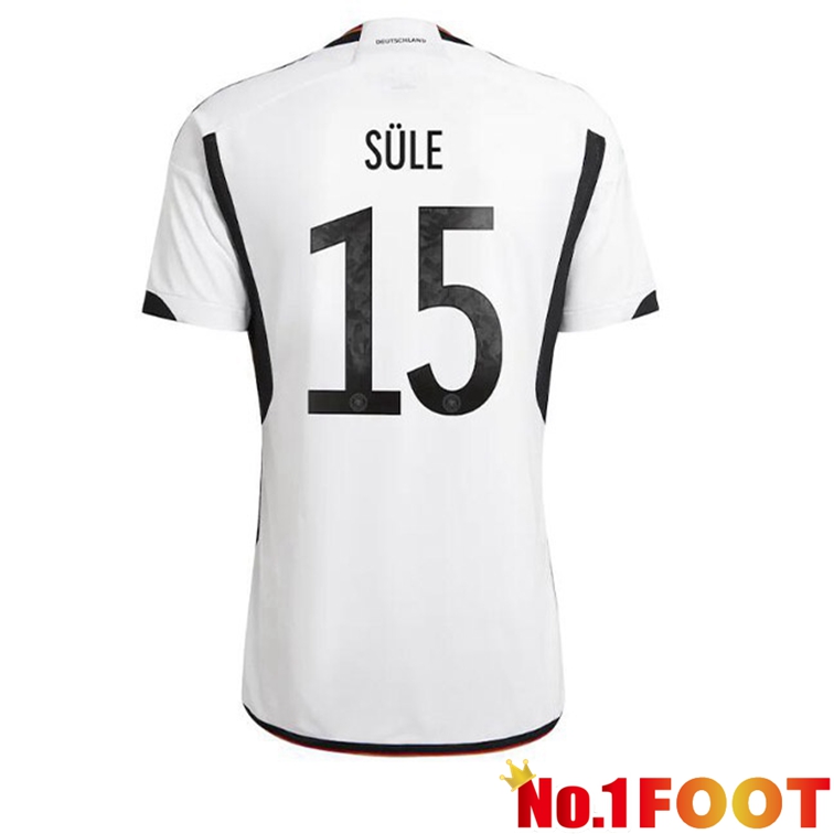 Germany (SULE 15) Football Jerseys Home Black White World Cup 2022