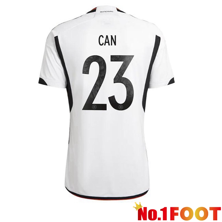 Germany (CAN 23) Football Jerseys Home Black White World Cup 2022