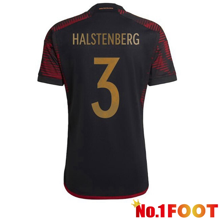 Germany (HALSTENBERG 3) Football Jerseys Away Black World Cup 2022