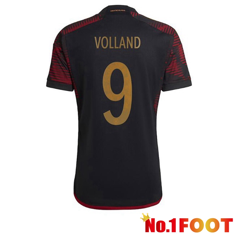 Germany (VOLLAND 9) Football Jerseys Away Black World Cup 2022