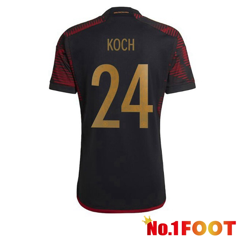 Germany (KOCH 24) Football Jerseys Away Black World Cup 2022