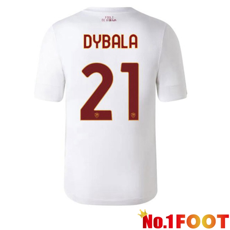 AS Roma (DYBALA 21) Football Jerseys Away White 2022-2023