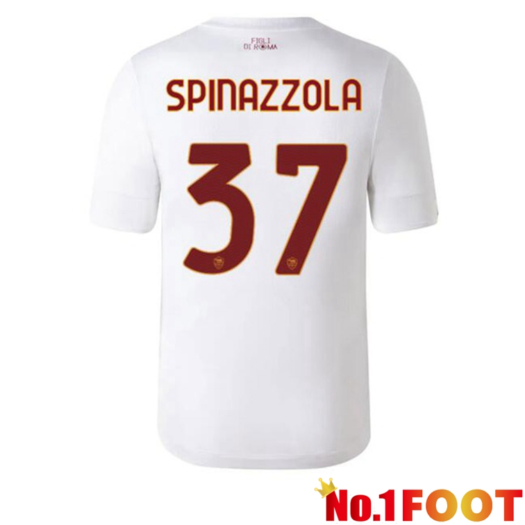 AS Roma (SPINAZZOLA 37) Football Jerseys Away White 2022-2023