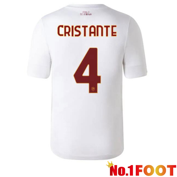 AS Roma (CRISTANTE 4) Football Jerseys Away White 2022-2023