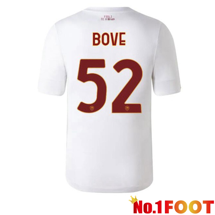 AS Roma (BOVE 52) Football Jerseys Away White 2022-2023