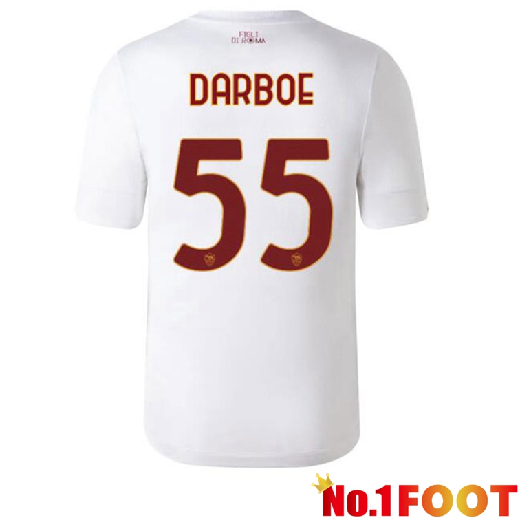 AS Roma (DARBOE 55) Football Jerseys Away White 2022-2023