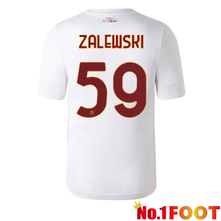 AS Roma (ZALEWSKI 59) Football Jerseys Away White 2022-2023