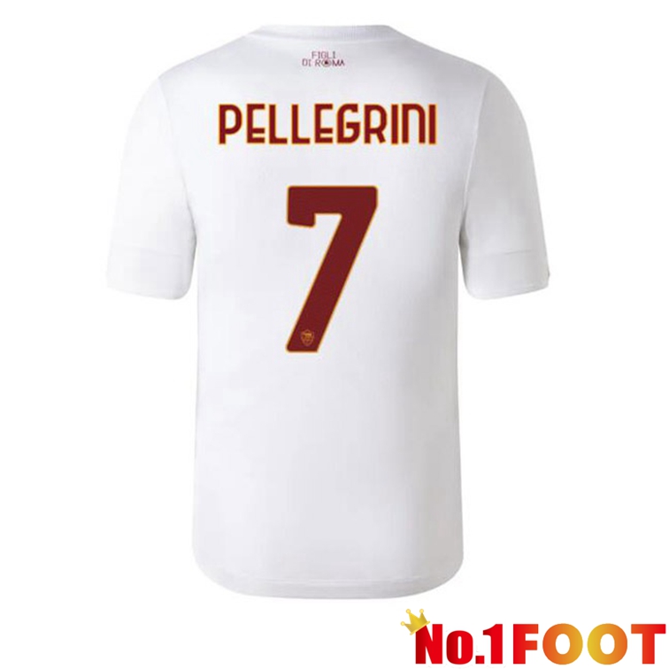 AS Roma (PELLEGRINI 7) Football Jerseys Away White 2022-2023