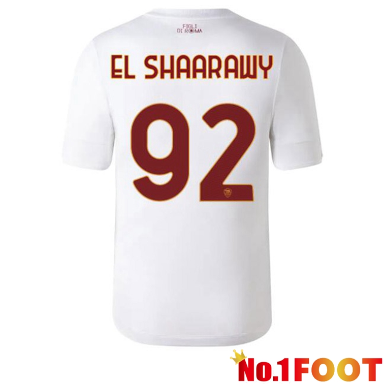 AS Roma (EL SHAARAWY 92) Football Jerseys Away White 2022-2023