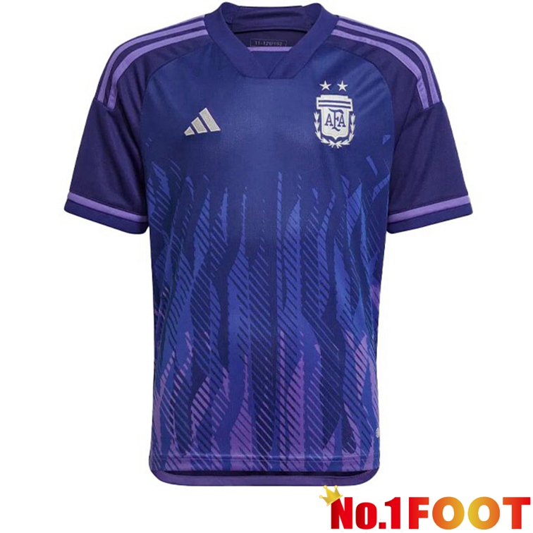 Argentina Football Jerseys Away Purple 2022-2023