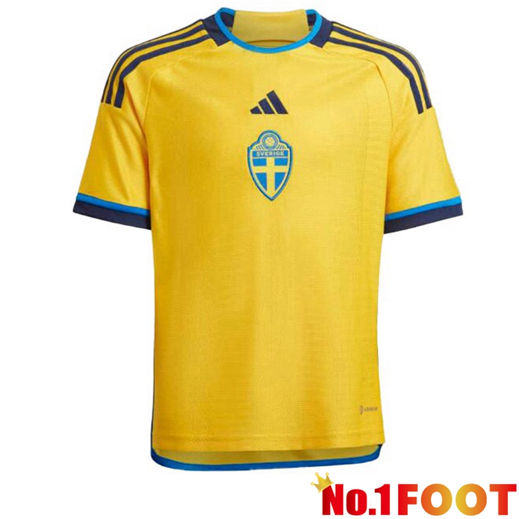 Sweden Football Jerseys Home Yellow 2022-2023