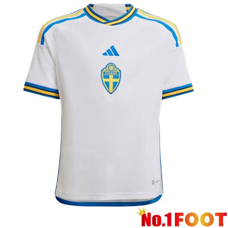 Sweden Football Jerseys Away White 2022-2023