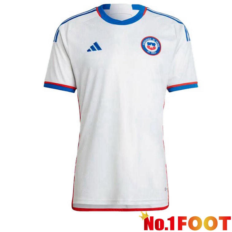 Chile Football Jerseys Away White 2022-2023