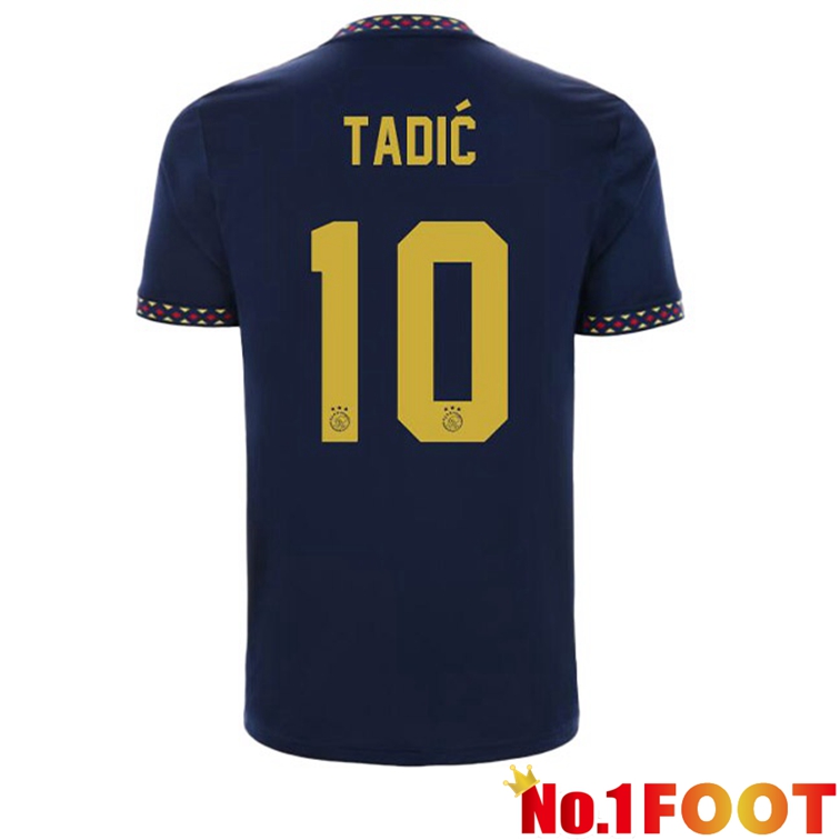 AFC Ajax (Tadić 10) Football Jerseys Away Black 2022-2023