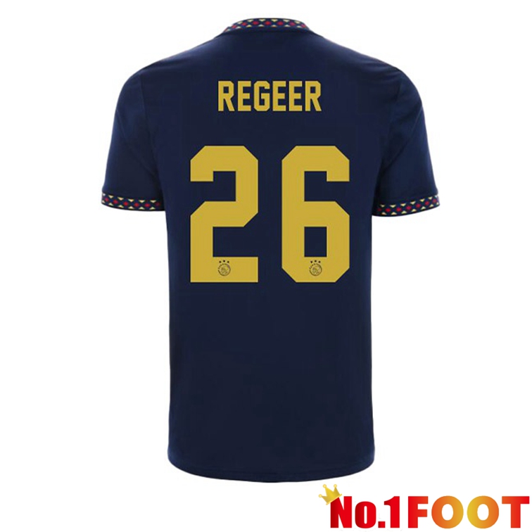 AFC Ajax (Regeer 26) Football Jerseys Away Black 2022-2023