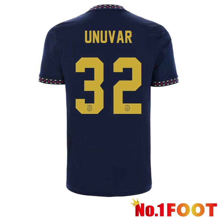 AFC Ajax (Unuvar 32) Football Jerseys Away Black 2022-2023