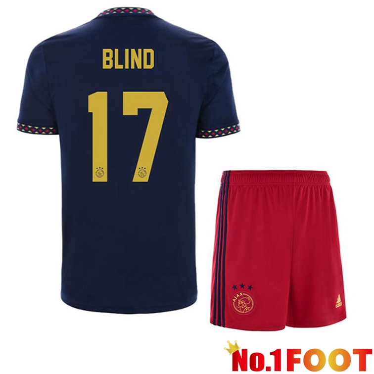 AFC Ajax (Blind 17) Kids Football Jerseys Away Black 2022-2023