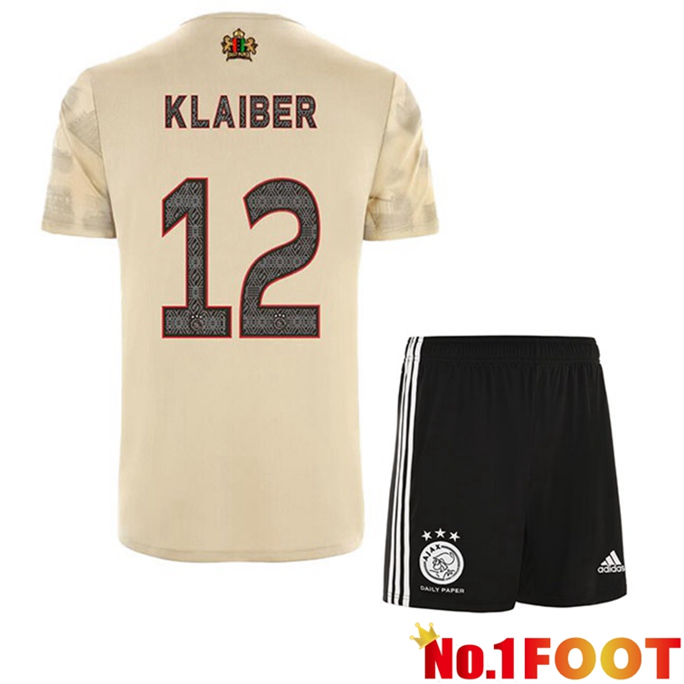 AFC Ajax (Klaiber 12) Kids Football Jerseys Third Marron 2022-2023