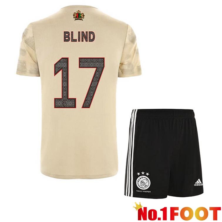 AFC Ajax (Blind 17) Kids Football Jerseys Third Marron 2022-2023