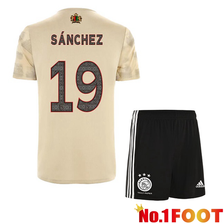 AFC Ajax (Sánchez 19) Kids Football Jerseys Third Marron 2022-2023