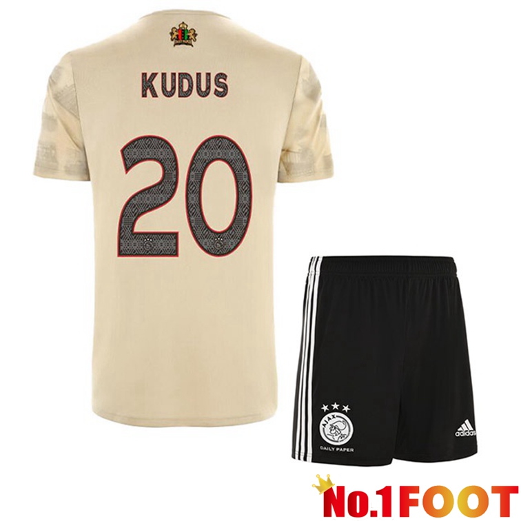 AFC Ajax (Kudus 20) Kids Football Jerseys Third Marron 2022-2023