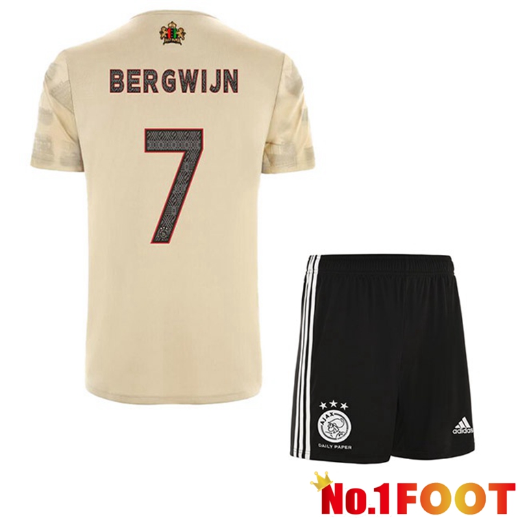 AFC Ajax (Bergwijn 7) Kids Football Jerseys Third Marron 2022-2023