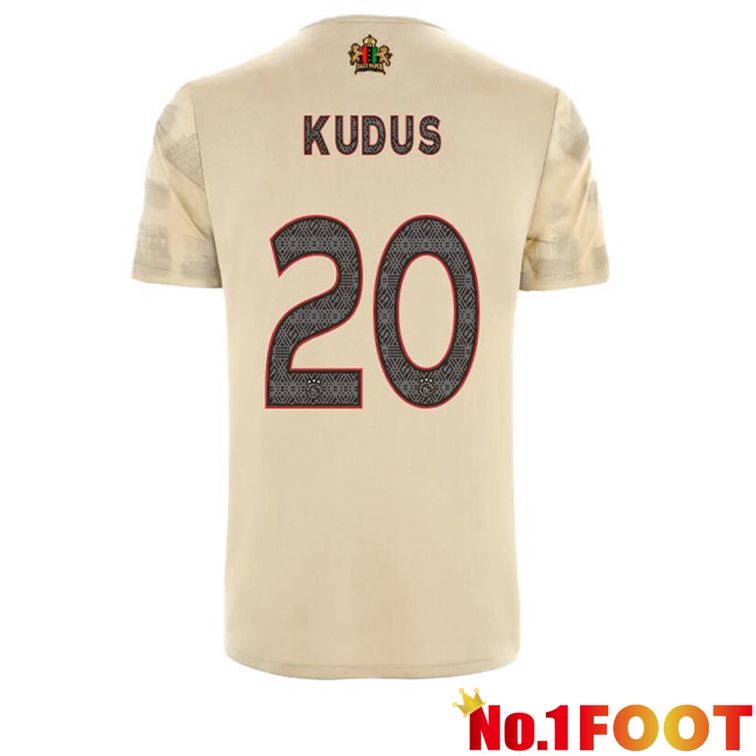 AFC Ajax (Kudus 20) Football Jerseys Third Marron 2022-2023