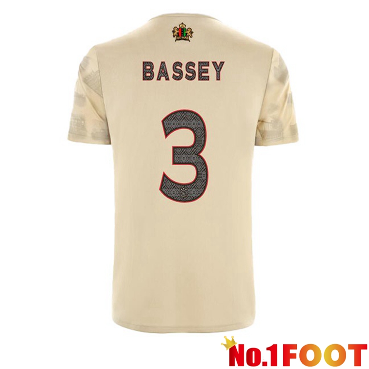 AFC Ajax (Bassey 3) Football Jerseys Third Marron 2022-2023