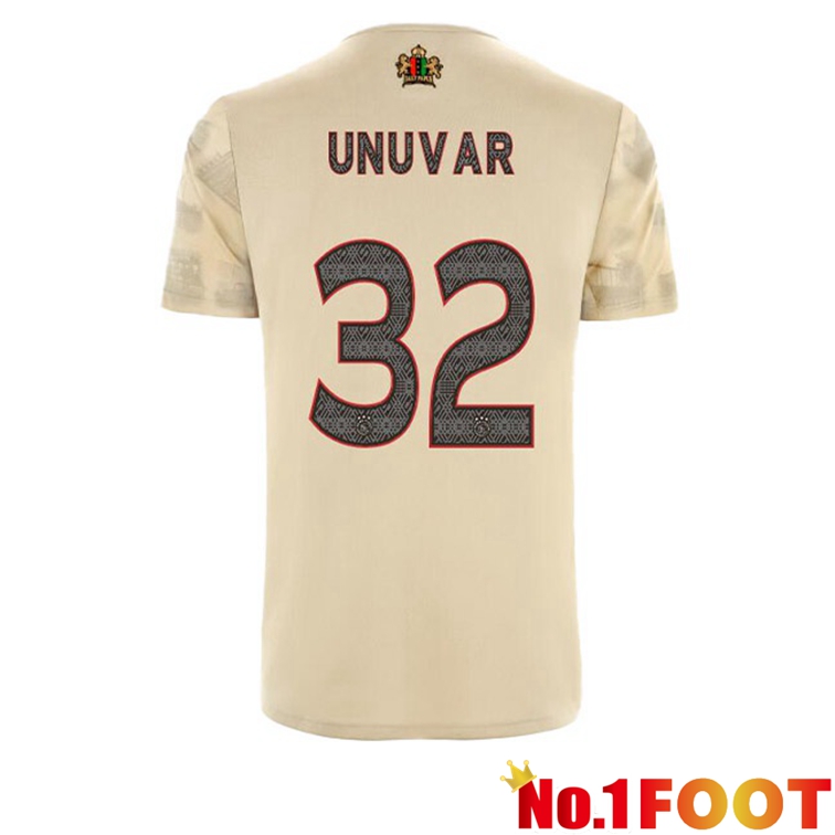 AFC Ajax (Unuvar 32) Football Jerseys Third Marron 2022-2023