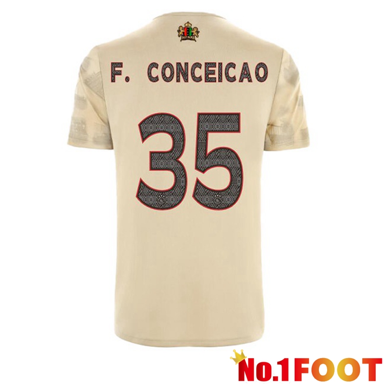 AFC Ajax (F. Conceicao 35) Football Jerseys Third Marron 2022-2023