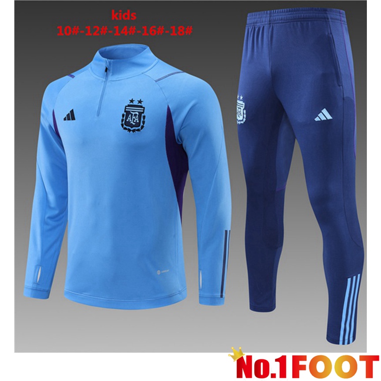 Argentina Kids Training Tracksuit Blue 2022-2023