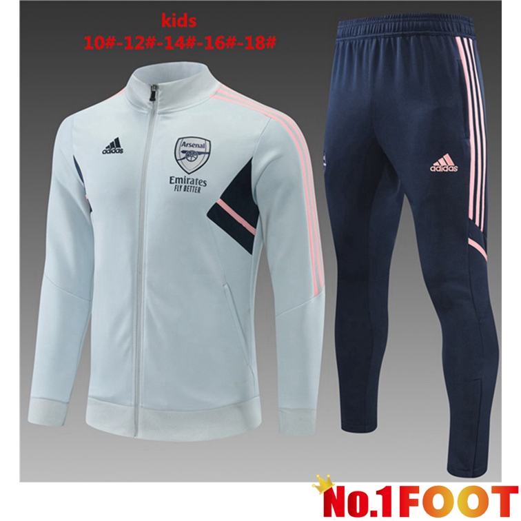 Arsenal Kids Training Jacket Suit Gray 2022-2023