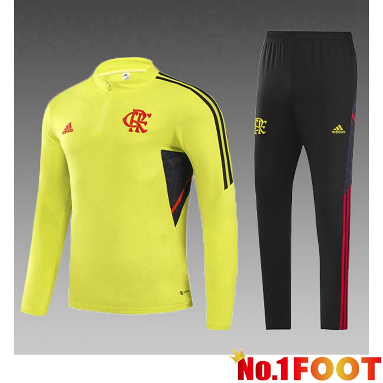 Flamengo Kids Training Tracksuit Yellow 2022-2023