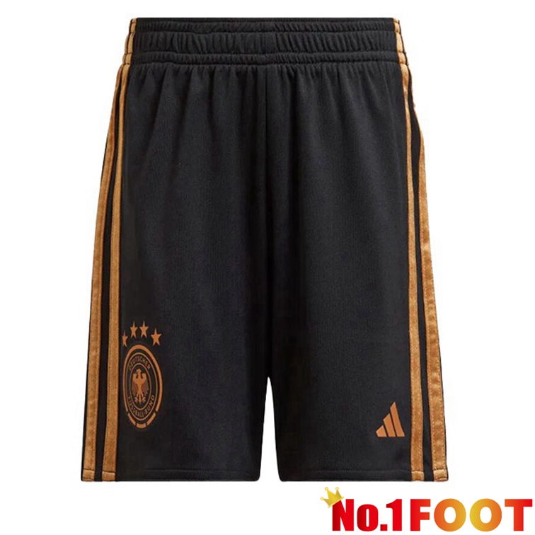 Germany Away Football Shorts Black 2022-2023