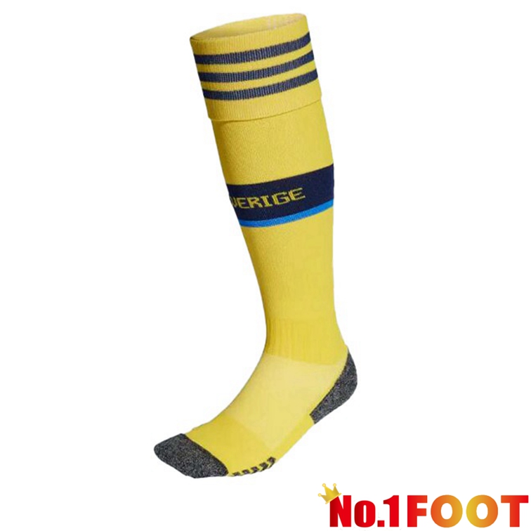 Sweden Football Socks Home Yellow 2022-2023