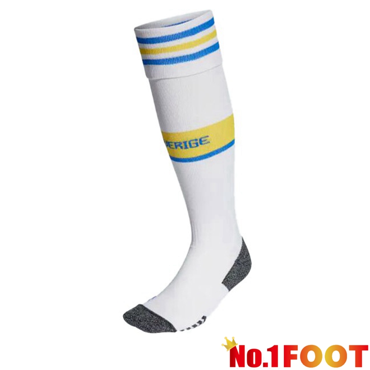 Sweden Football Socks Away White 2022-2023