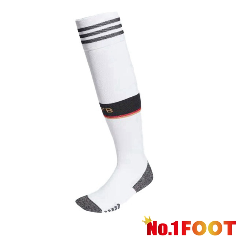 Germany Football Socks Home Black White 2022-2023