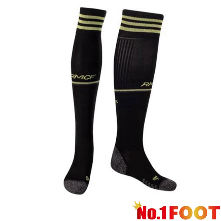 Real Madrid Football Socks Third Black 2022-2023