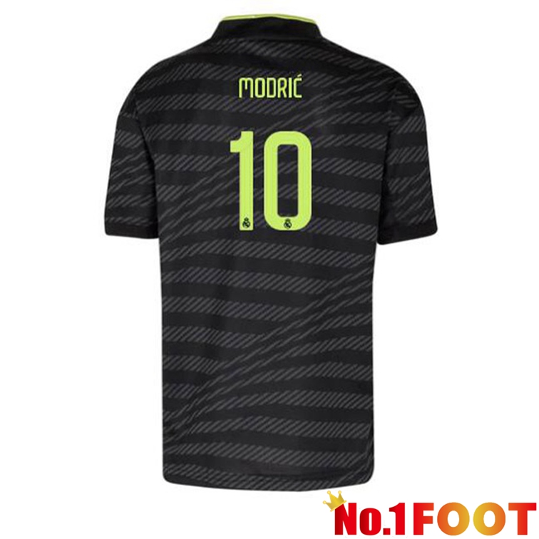 Real Madrid (Modrić 10) Football Jerseys Third Black 2022-2023