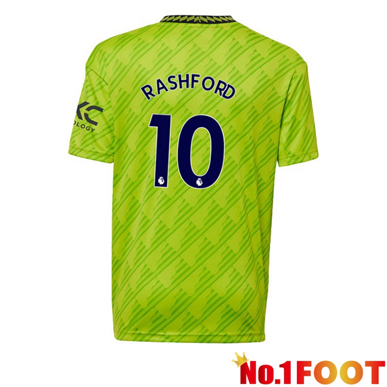 Manchester United (RASHFORD 10) Football Jerseys Third Green 2022-2023 - Click Image to Close